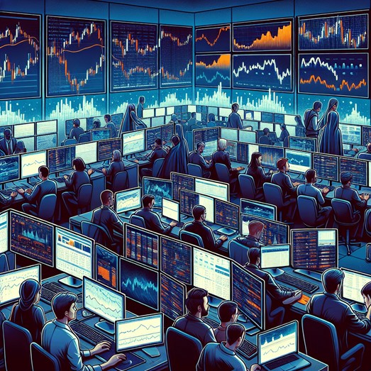 Trading Room-A Hub of Financial Data Analysis and Market Trends