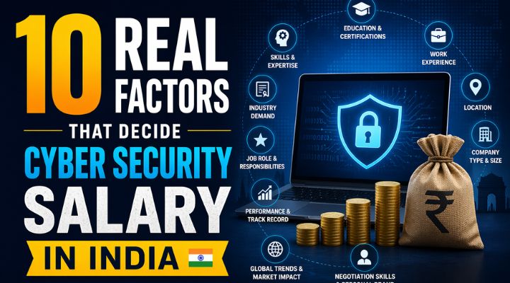top 10 factors influencing cyber security salary in India