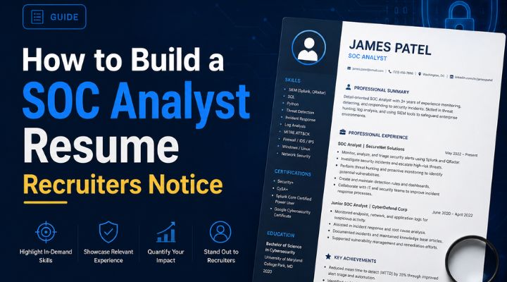 SOC Analyst Resume & Job Application Tips